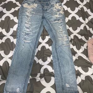 American eagle mom & holister jeans